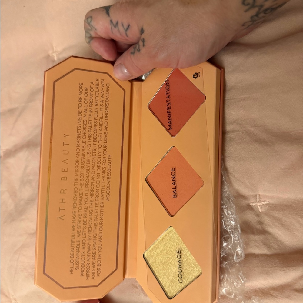 ATHR Beauty Rose Gold Makeup Palette + Bonus Mini
